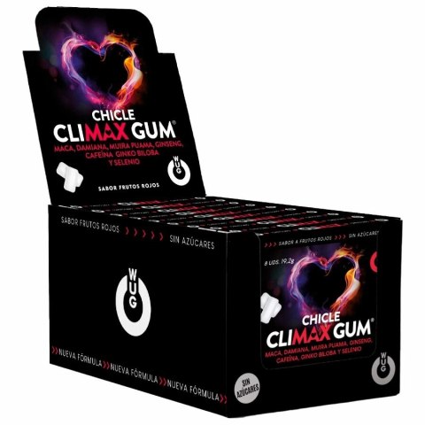 WUG Sex Sense Climax - zestaw gum funkcjonalnych, mięta, 12x8 szt.