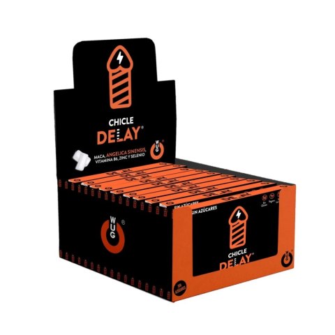 WUG Sex Sense Delay - Gumy do żucia z ekstraktem z Angelica Sinensis 12x8 szt.