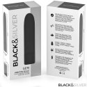 BLACK & SILVER GERI Intymna Kula Wibracyjna USB 8 Trybow Czarna 10x2,2cm