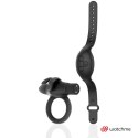BLACK&SILVER Agron - pierścień silikonowy z pilotem WATCHME, czarny