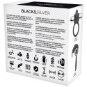 BLACK&SILVER Burton 10 Trybow Wibracji Pierścień Akumulatorowy Silikonowy