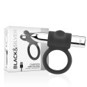 BLACK&SILVER Cameron srebrny - elastyczny pierścień wibrujący USB