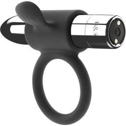 BLACK&SILVER Cameron srebrny - elastyczny pierścień wibrujący USB