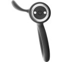 BLACK&SILVER Cameron srebrny - elastyczny pierścień wibrujący USB