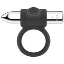 BLACK&SILVER Cameron srebrny - elastyczny pierścień wibrujący USB