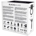 BLACK&SILVER Cameron srebrny - elastyczny pierścień wibrujący USB
