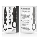 BLACK&SILVER OZZY silikonowy korek analny z 10 trybami wibracji