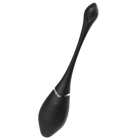 Black & Silver Jenell - Bezprzewodowe jajko wibrujące, silikon, 17 cm