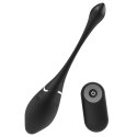Black & Silver Jenell - Bezprzewodowe jajko wibrujące, silikon, 17 cm