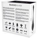 Black & Silver Jenell - Bezprzewodowe jajko wibrujące, silikon, 17 cm