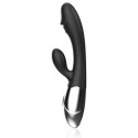 Black & Silver Kaleb Vibe dwusilnikowy model silikonowy 20 cm USB