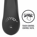 Black & Silver Kaultz Touch Control - wibrator silikonowy USB, wodoodporny