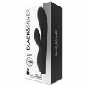Black & Silver Kaultz Touch Control - wibrator silikonowy USB, wodoodporny