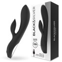 Black & Silver Kaultz Touch Control - wibrator silikonowy USB, wodoodporny