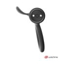 Black&Silver Cameron - Pierścień wibracyjny z zegarkiem WatchMe, czarny