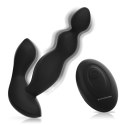 Black&Silver Cora - silikonowy wibrujący korek z pilotem, unisex, IPX6