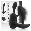 Black&Silver Dwayne silikonowy korek zdalnie sterowany IPX6 czarny