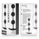 Black&Silver Harry - anatomiczne kulki silikonowe 14 cm, 3-stopniowe