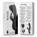 Black&Silver Jamie silikonowy stymulator z podwojnym silnikiem czarny
