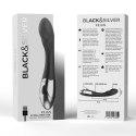 Black&Silver Kilian Model Wibrujący USB, silikon, wodoodporny 20cm