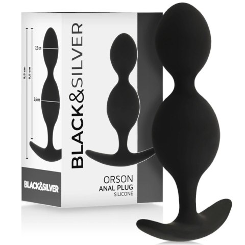 Black&Silver Orson korek silikonowy dwufalowy 9,5 cm uniseks