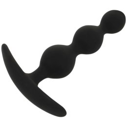 Black&Silver Rupert kulkowy łańcuszek silikonowy 10,5 cm czarny