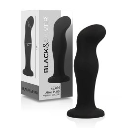 Black&Silver Sean Czarny Korek Anatomiczny Silikonowy Premium