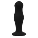 Black&Silver Sean Czarny Korek Anatomiczny Silikonowy Premium
