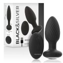 Black&Silver Welss - silikonowy rotacyjny system intymny z pilotem IPX6