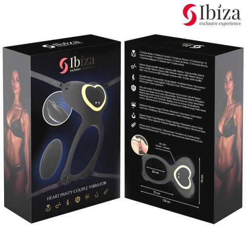 Ibiza Heart Vibe - model zdalnie sterowany, silikonowy, rożowy, 10 trybow