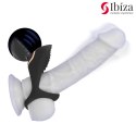 Ibiza Multisensoryczny Pierścień Wibrujący IPX7, 10 Trybow, Czarny