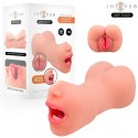 Intense Riley Deep Touch - podwojny symulator anatomiczny 3w1 TPE