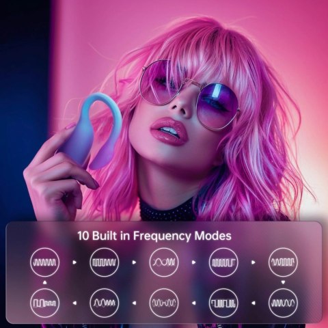 Magic Motion Magic Flamingo Max Blue - Inteligentne Jajko Wibrujące, Bluetooth