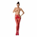 Passion S001 Eleganckie Pasowe Majtki z Prześwitem Czerwone One Size