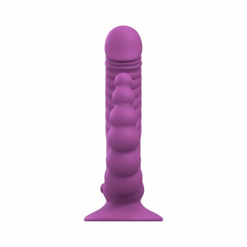 Teazers Double Vibrator Fioletowy z Przyssawką i Pilotem Bezprzewodowym