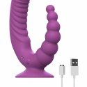 Teazers Double Vibrator Fioletowy z Przyssawką i Pilotem Bezprzewodowym