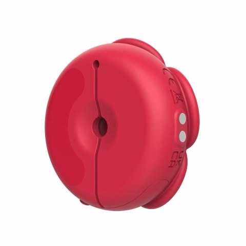 Teazers Klipsy Wibracyjne na Sutki 9 Trybow Czerwone USB Silikon