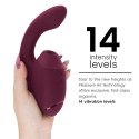 Womanizer Duo Next Intymna Maszyna 3D Air, podwojna, ciemnorożowa
