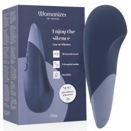 Womanizer Vibe Lay-On - cichy model wibrujący, ciemnoniebieski, IPX7