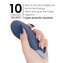 Womanizer Vibe Lay-On - cichy model wibrujący, ciemnoniebieski, IPX7
