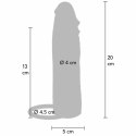 Get Real Skora Silikonowa Karmelowa 20 cm - Nakładka Intymna Hydrated Skin