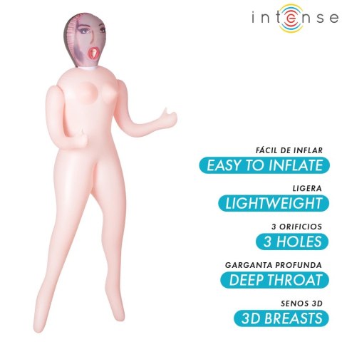 Intense Dolls Monique 145 cm - dmuchana figura z trzema strefami użytkowymi