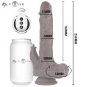 MR INTENSE Morgan - model dynamiczny z pilotem, silikonowy 23 cm, czarny