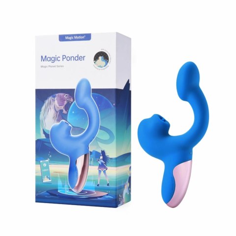 Magic Motion Magic Ponder Blue - wielofunkcyjny masażer z funkcją pulsacji