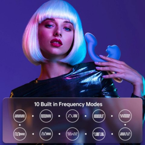 Magic Motion Magic Ponder Blue - wielofunkcyjny masażer z funkcją pulsacji