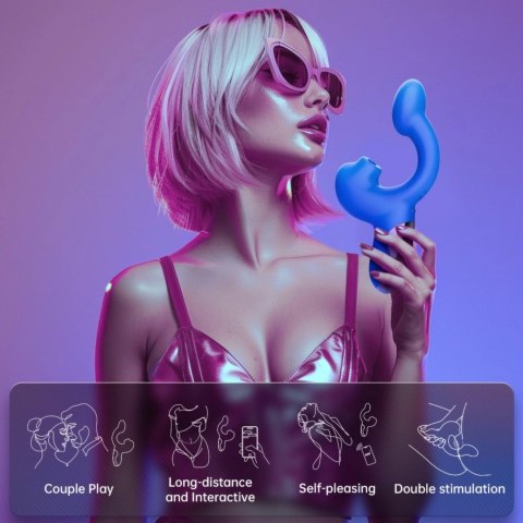 Magic Motion Magic Ponder Blue - wielofunkcyjny masażer z funkcją pulsacji