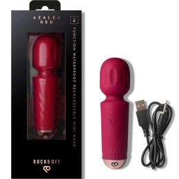 Rocks-Off Azalia Mini Rożdżka Wibracyjna 16 Trybow, Czerwona, USB, 11,5 cm
