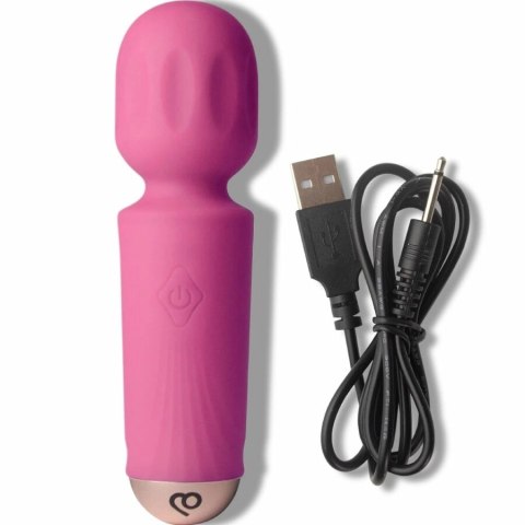 Rocks-Off Peony Mini Rożdżka 16 Trybow USB Rożowa 11,5cm
