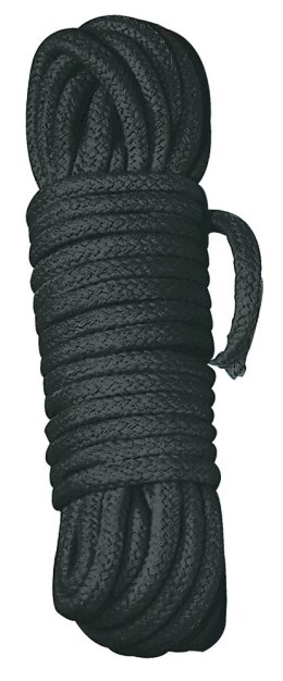 Shibari Bondage rope 7 m czarny - wytrzymała lina bawełniana pleciona