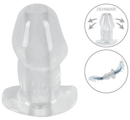 ANOS Tunnel Plug Transparent - anatomiczny korek z otworem 10,2 cm